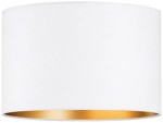 Abażur walec Oro Deluxe biały złoty środek 30cm ZLA7232