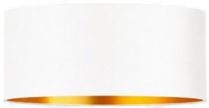 Abażur walec Oro Deluxe czarny złoty środek 40cm ZLA7232