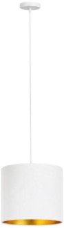 Lampa wisząca z abażurem ażurowa ORO Deluxe biała 20cm ZLA7232