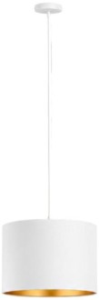 Lampa wisząca z abażurem ażurowa ORO Deluxe biała 25cm ZLA7232
