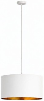 Lampa wisząca z abażurem ażurowa ORO Deluxe biała 35cm ZLA7232