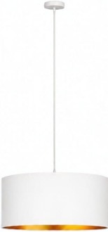 Lampa wisząca z abażurem ażurowa ORO Deluxe biała 40cm ZLA7232