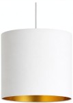Lampa wisząca z abażurem ażurowa ORO Deluxe biała 20cm ZLA7232