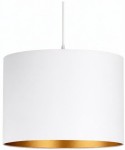 Lampa wisząca z abażurem ażurowa ORO Deluxe biała 25cm ZLA7232