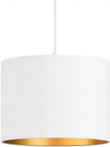 Lampa wisząca z abażurem ażurowa ORO Deluxe biała 30cm ZLA7232 