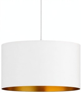 Lampa wisząca z abażurem ażurowa ORO Deluxe biała 35cm ZLA7232
