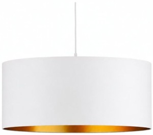 Lampa wisząca z abażurem ażurowa ORO Deluxe biała 40cm ZLA7232