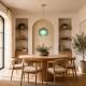 Lampa wisząca Joy szmaragdowa nad stół jadalnia salon.jpg