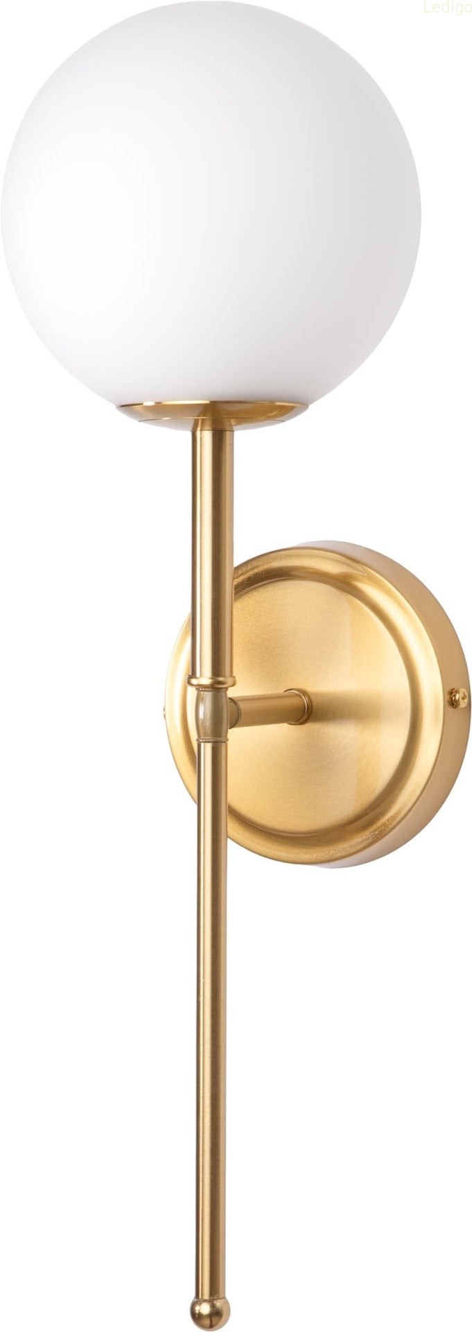 Kinkiet złoty elegancki z kloszem kula Classic modern.jpg