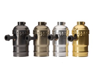 Oprawka dekoracyjna EKO E27 do lamp retro Antik Brąz ON/OFF