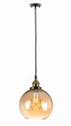 Lampa wisząca szklana kula bursztynowa ombre
