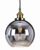 Lampa wisząca szklana kula lustrzana ombre