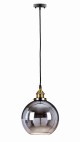 Lampa wisząca szklana kula lustrzana ombre