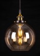 Lampa wisząca szklana kula bursztynowa ombre