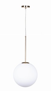 Lampa wisząca szklana kula 30 cm MILKY