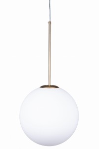 Lampa wisząca szklana kula 30 cm MILKY