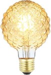 Żarówka LED E27 G95 5,5W kryształowa crystal AMBER