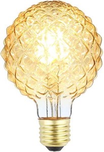 Żarówka LED E27 G95 5,5W kryształowa crystal AMBER
