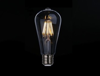 Żarówka LED E27 8W ST64 FILAMENT AMBER ciepła