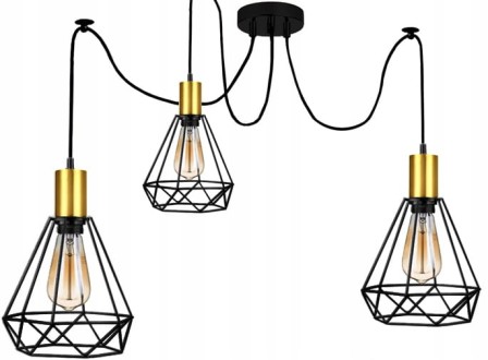 lampa wisząca pająk 3 klosze złoty .jpg