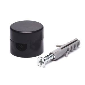 Uchwyt do kabla  przewodu w oplocie L czarny