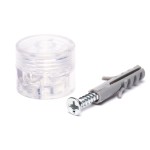 Uchwyt do kabla  przewodu w oplocie L transparentny