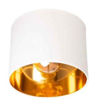 Kinkiet ścienny loft z abażurem Oro biały