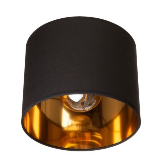 Kinkiet ścienny z abażurem Oro czarny łańcuszek