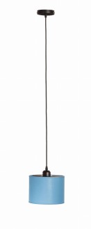Lampa wisząca z abażurem Oro niebieska