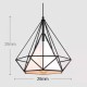 Lampa wisząca GEOs loft - wymiary