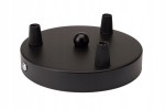 Maskownica plafon 3 otwory podsufitka czarna 12cm