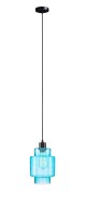 Lampa wisząca szklana niebieska nowoczesna EP017 marka Ledigo
