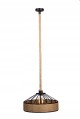 Lampa wisząca jutowa konopny sznur retro mała boho