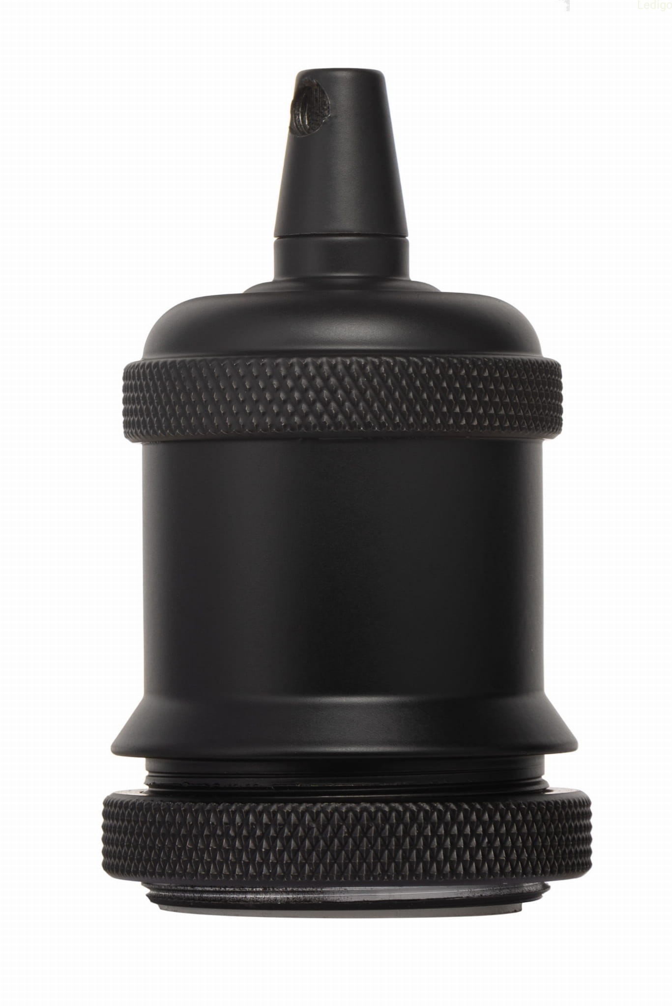 Oprawa dekoracyjna E27 metalowa czarna matowa