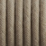 Przewód w oplocie kabel dekoracyjny len 3x1,5