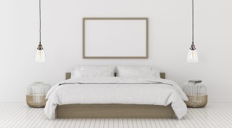 Lampa wisząca szklana kubełek przezroczysta