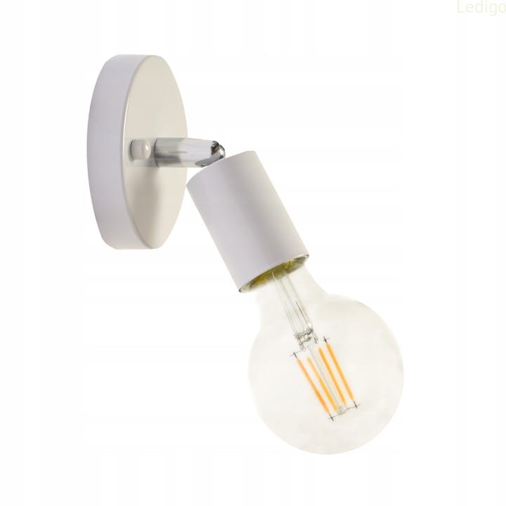 Kinkiet regulowany biały okrągły mały EZO