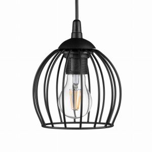 Lampa wisząca loft druciana bombka