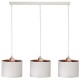 Lampa wisząca listwa potrójna biała