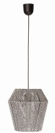 Lampa wisząca strunowa BOHO zebra - lampa pleciona, papierowa