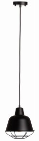 Lampa wisząca industrial metalowy klosz z kratką