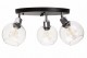 Lampa sufitowa plafon potrójna kulka Venus przezroczysta