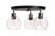 Lampa sufitowa plafon potrójna kulka Venus przezroczysta