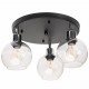 Lampa sufitowa plafon potrójna kulka Venus przezroczysta