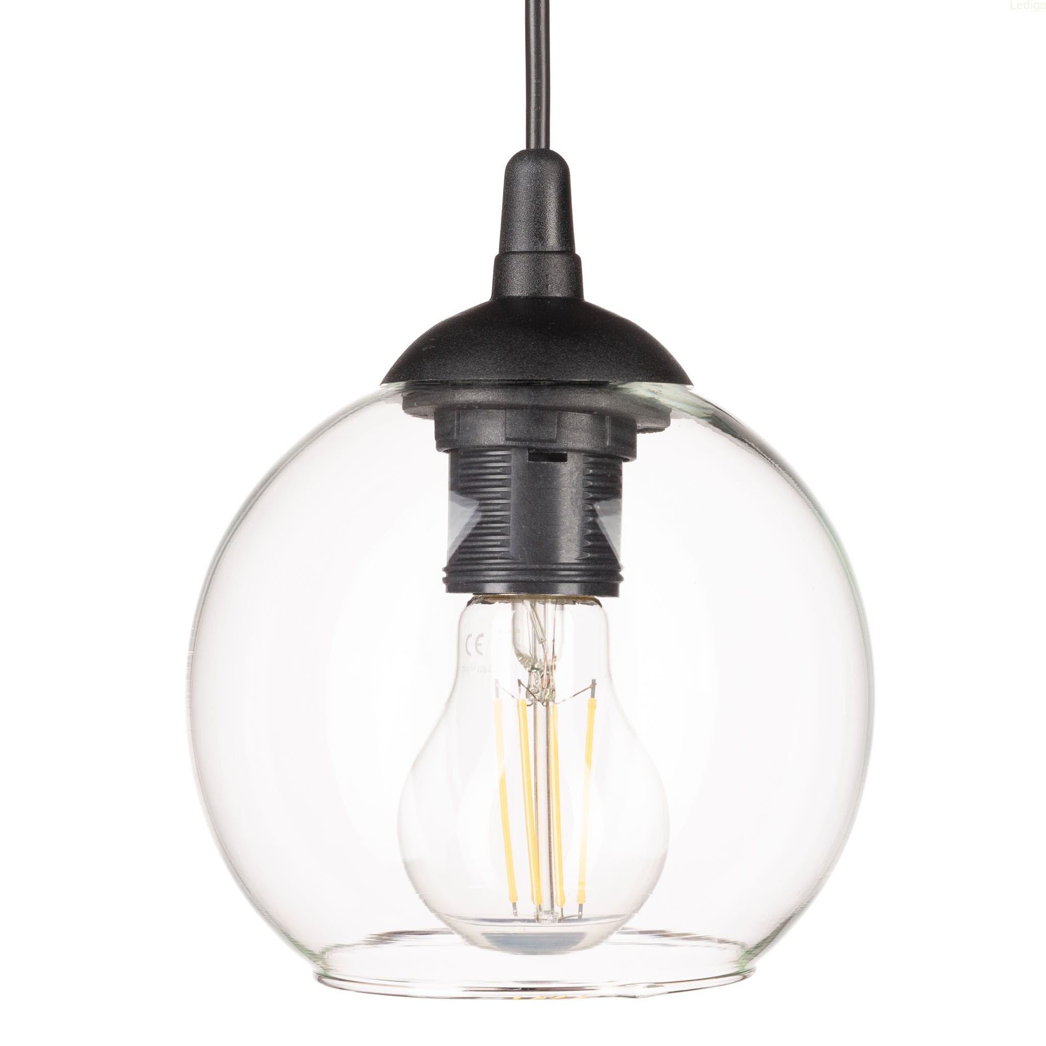 Lampa wisząca mała kulka Venus Przezroczysta