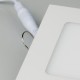 Plafon LED podtynkowy kwadratowy biały 24W
