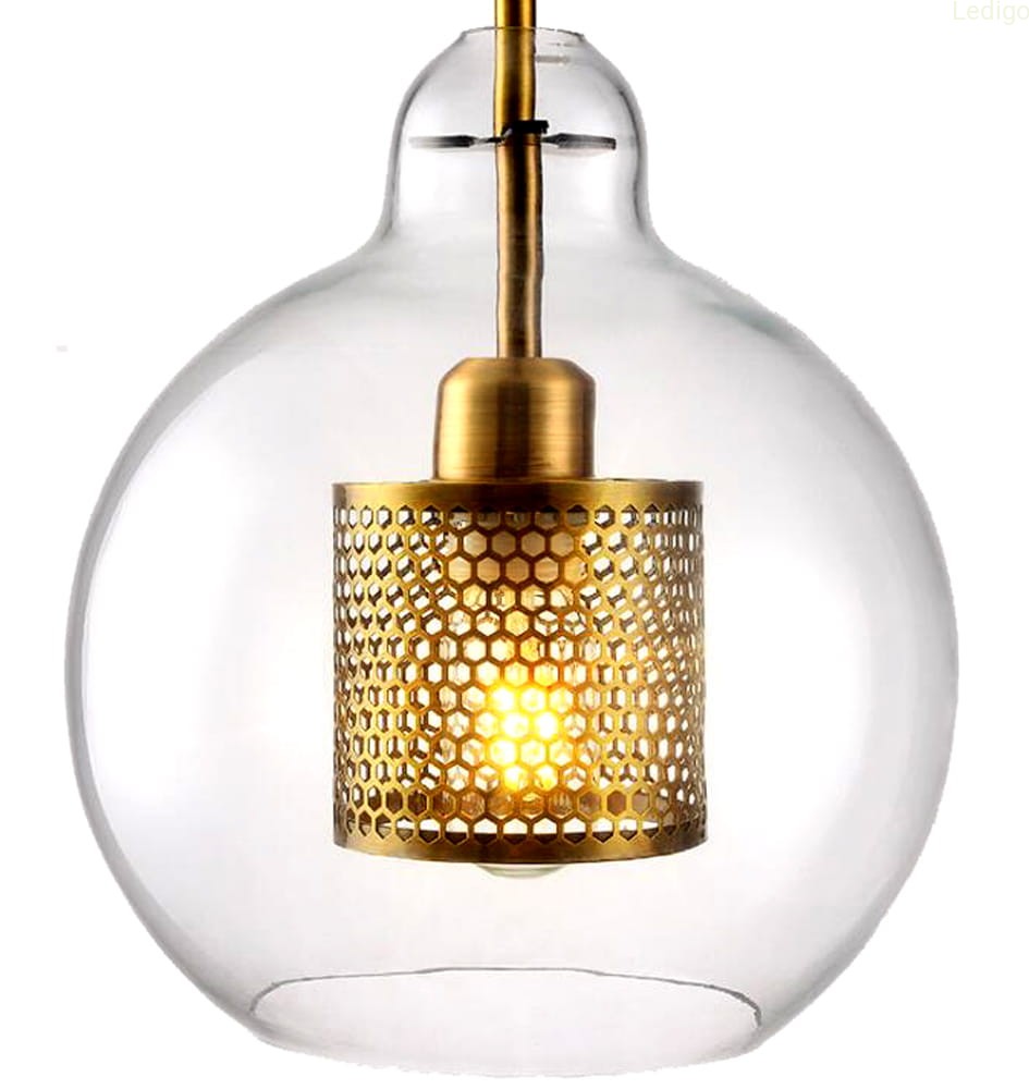Lampa wisząca FAVO przezroczysta bańka