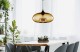 Lampa sufitowa wisząca szklana złota amber Cairo