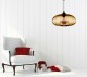 Lampa sufitowa wisząca szklana złota amber Cairo
