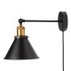 Kinkiet regulowany metalowy Edison z kablem ANTIC BRASS